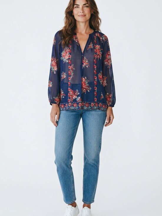 Joie Tops - Joie Silk Floral Blouse